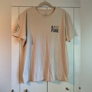 G/FORE G4 SHOTS COTTON TEE Stone Mens XL‎